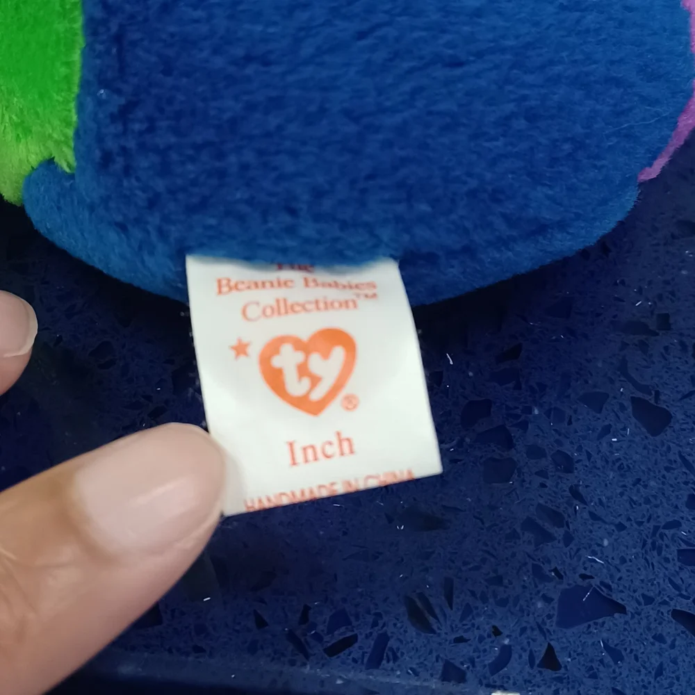 ✓TY Beanie Baby Inch the Inchworm Retired colorful RARE fairycore - Picture 6 of 10